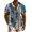 Navy, variant on SnZhen Hawaiian Shirt for Men Men Print Blouse Short Sleeve Button Turn-Down Collar Shirt Casual Hawaiian Beach Top