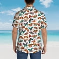 thumbnail image 6 of Goofa Colorful Butterfly Hawaiian Shirt for Men, Unisex Summer Beach Casual Short Sleeve Button Down Shirts,Aloha Tropical Floral print shirt-XX-Large, 6 of 9