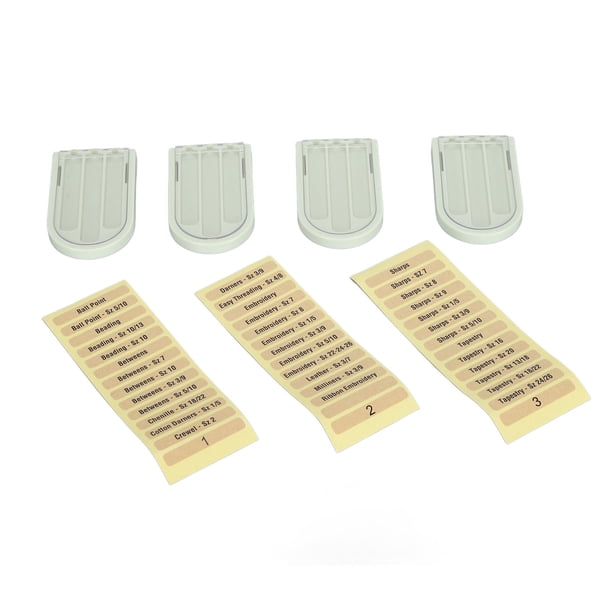 Caja De Almacenamiento De Agujas De Coser De Plástico, Soporte Portátil Para Alfileres De Tejer Con 3 Compartimentos, Organiza Y Recupera Agujas Con Facilidad