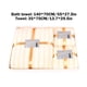 thumbnail image 3 of Yhmxh Decoración del baño Juego de toallas de lino suave de 3 piezas: 1 toalla de baño, 1 toalla de manos y 1 toallita. Toallas de baño para adultos, muy absorbentes., 3 of 5