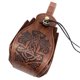 thumbnail image 1 of Bolsa de piel sintética WEIHJMXG medieval monedero portátil con cordón martillo de lobo, 1 of 4