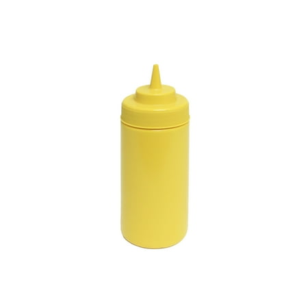 

16 Oz. Wide-Mouth Squeeze Bottle Yellow 6/PK Pack of 6