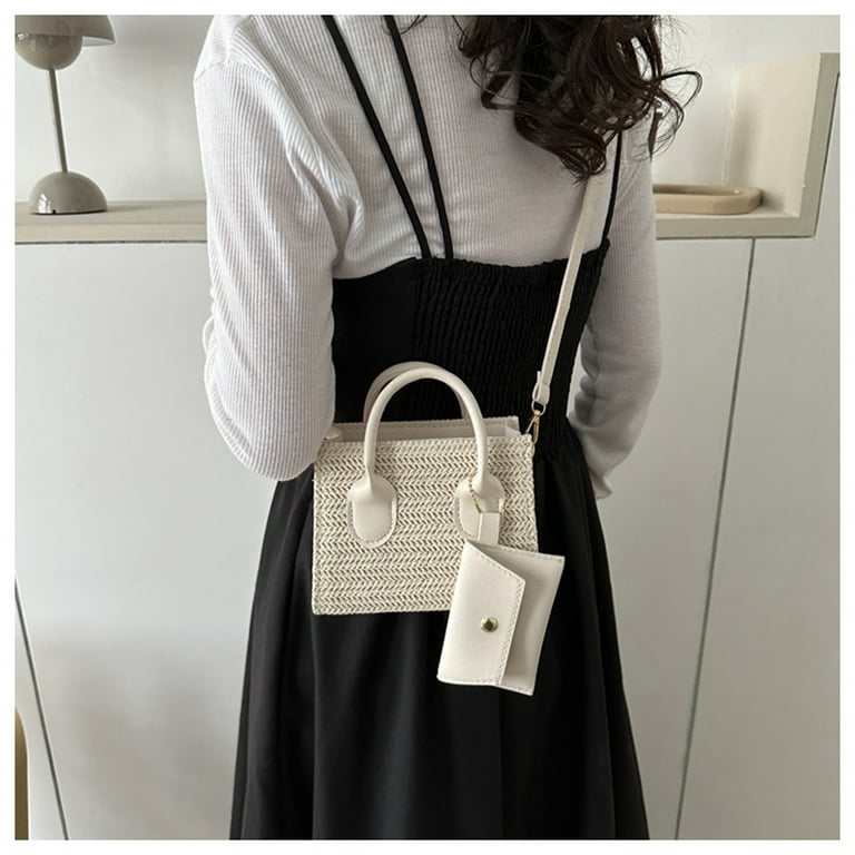 KAWELL Straw Woven Shoulder Bag for Women Girls Tote Handbag Summer Hobo Bag 2pc - Walmart.com