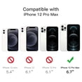 thumbnail image 3 of JETech 3 in 1 Case for iPhone 12 Pro Max 6.7-Inch, with 2-Pack Screen Protector and 2-Pack Camera Lens Protector, Full Coverage Tempered Glass Film, Shockproof Bumper Phone Cover (Black), 3 of 7