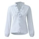 thumbnail image 4 of ICHUANYI Clearance Women Casual Full Sleeve V-Neck Tops Loose Shirts Plus Size Women Clothing(White, L) ICHUANYI WER2023080703663, 4 of 7