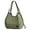 Green - Large Size, variant on CNV Women's Multi-pocket Shoulder Bag Fashion Cotton Canvas Handbag Tote Purse