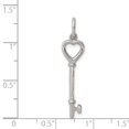 thumbnail image 2 of 925 Sterling Silver Key Necklace Pendant Charm, 2 of 6