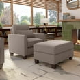 thumbnail image 7 of Flare Accent Chair with Ottoman Set in Tan Microsuede Fabric, 7 of 7