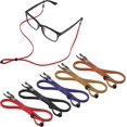 thumbnail image 1 of 5 Pcs Chaînes de Sangle de Lunettes Réglables, Multi-Couleurs en Cuir Pu, 1 of 5