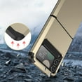 thumbnail image 5 of Rugged Shockproof Samsung Flip 4 Case Hybrid Drop Protection, Rugged Hybrd Protective Hard PC Hinge Protection Lip Raised Phone Cover for Samsung Z Flip 4 5G (2023), Gold, 5 of 7