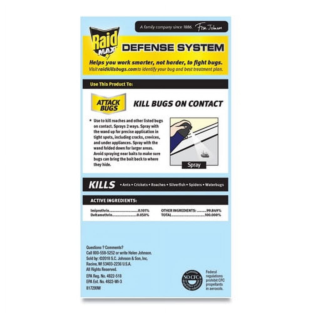 Ant/Roach Killer, 14.5 oz Aerosol Spray, Unscented | Bundle of 2 Each