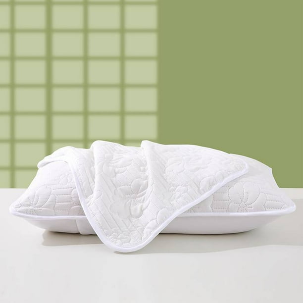 Funda de almohada de algodón tejido Lisbinx, impermeable, de fibra larga