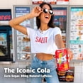 thumbnail image 2 of JOLT Modern Soda - Jolt Cola, Zero Sugar, 80mg Caffeine, Vitamins B6 B12 B5, Prebiotics, Taurine, Alpha GPC, Green Coffee Bean Caffeine, No Fruit Juice, 1g Prebiotic Fiber, 12 fl oz (4 cans), 2 of 5