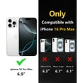 thumbnail image 2 of for iPhone 16 Pro Max Case, Compatible with MagSafe, Translucent Matte Shockproof Anti-Slip Anti-Fingerprint Pocket-Friendly Phone Case Cover - Clear, 2 of 7
