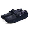 thumbnail image 3 of Winter Men's Casual Loafers Slip On Outdoor Fuzzy Furry Loafers Leather Warm Comfortable Shoes Male Driving Shoes Moccasins Classic Penny Loafer Flats Boat Shoes, 3 of 19