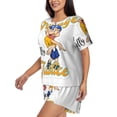 thumbnail image 2 of Lsque Sml Jeffy Women's Short-Sleeved Pajama Set - 2 Piece Soft and Lightweight Sleepwear Set-Small, 2 of 9