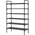 thumbnail image 3 of Shoe Rack for Closet, Sturdy Shoe Shelf for Entryway, Space-Saving Shoes Organizer and Storage, 27.6" x 11.8" x 29.9", Black, 3 of 4