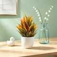 thumbnail image 5 of Artificial Plants Potted - Orange Fall Faux Flowers - 6.3in, 0.11lb Plastic Small Bonsai for Indoor Decor for Mother's Day, 1-Pack, 5 of 6