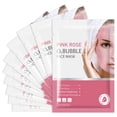 thumbnail image 1 of Mascarilla facial de burbujas IREV, paquete de 10 burbujas de O2 con forma de rosa rosa, 1 of 9