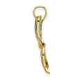 thumbnail image 2 of 14K Yellow Gold Open Back Solid Polished Finish Enameled Butterfly Charm Pendant, 2 of 4