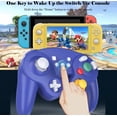 thumbnail image 4 of Control inalambrico recargable para nintendo switch estilo gamecube  exlene morado, 4 of 5