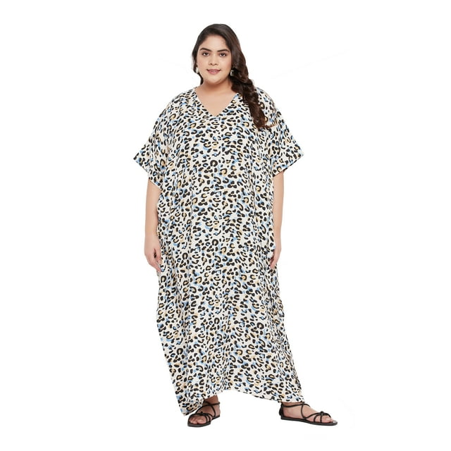 Caftans pour Femmes Longue Maxi Grande Taille Robe Caftans Manches 3/4 Robes pour Dames Filles en Ligne