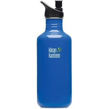 Klean Kanteen Sport Cap Bottle-Color:Blue,Size:40 oz.