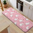 thumbnail image 5 of Pink Chicken Pattern Kitchen Rug Mat,Kitchen Runner Rugs Non Skid Washable,Decorative Kitchen Floor Mats for Kitchen,Sink,Laundry,17"x47.2", 5 of 7