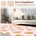 thumbnail image 2 of Flatwoven High Traffic Area Rug, Contemporary Animal Print with Blush Hues and Creamy Tan Contrasts, Non Slip, Stain Resistant, Washable Area Rugs for Living Room, Bedroom(Pink, 6X9), 2 of 8