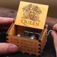 thumbnail image 3 of Caja de música con manivela de madera, tema de Anime, Reina, Parque jurásico, padrino, decoración del hogar, regalo de cumpleaños y Navidad, 3 of 4