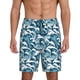 thumbnail image 1 of Fotbe Ocean Waves Pantalones Cortos de Pijama para Hombre, Ropa de Dormir, Pantalones de Pijama Cortos para Hombre-Small, 1 of 6