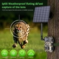 thumbnail image 4 of AUOSHI 4G LTE Cellular Trail Camera Wireless, 4K Solar Powered Game Camera with Night Vision Motion Activated IP66 Waterproof, Hunting Security Camera with SIM Card, 120°Wide Angle, 4 of 7