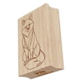 thumbnail image 1 of Fox Artsy Contour Line Rectangle Rubber Stamp Stamping Scrapbooking Crafting - Large 2.5in, 1 of 7