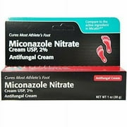 Miconazole Nitrate Arthlete's Foot Antifungal Cream USP 2%, 1oz, 6-Pack
