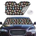 thumbnail image 2 of Daiia Colorful Retro Tape Windshield Sun Shade for Car SUV Truck ( ), Car Sun Shade Windshield, Car Shades for Front Windows, Sunshade for Car Windshield, 2 of 7