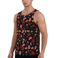 thumbnail image 2 of Gukieu BBQ Print Men's Quick Dry Fitness Vest, Round Neck Sleeveless Fitness Bodybuilding Top-Large, 2 of 7