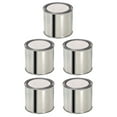 thumbnail image 2 of 5Pack Paint Can Silver Tinplate Cylindrical for Homeowners Daily Use Capacity 0.4L, 2 of 8