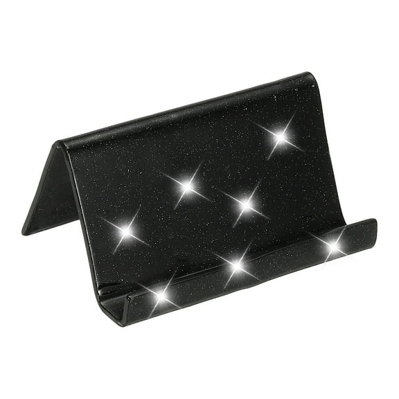 Business Card Holder for Desk, Acrylic Business Card Holders Shine Card Stand Organizer Cards Display for Office, Black