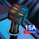 thumbnail image 5 of Cargador de coche Ndcxsfigh Carga Rápida 15A 6 Puertos USB QC3.0 Negro, 5 of 9