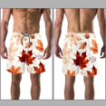 thumbnail image 3 of luoweisi Men's Beach Shorts Quick Dry Swim Trunks with Mesh Lining Thanksgiving Leaves L, 3 of 5