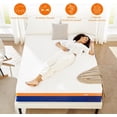 thumbnail image 2 of 10 inch Full Size Mattress, Gel Memory Foam Mattress Bed in a Box for Pressure Relief,Blue, 2 of 6