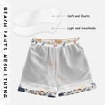 thumbnail image 3 of FORMRS Boys Swim Trunks Quick Dry Mesh Liner Boardshorts Sizes XS-XL, White Mushroom, 3 of 7