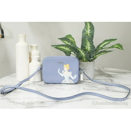 Coach C3406 Disney X Coach Mini Camera Bag With Cinderella Periwinkle Multi
