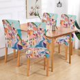 thumbnail image 2 of Yayeee 2 Pack Dining Chair Covers Stretch Parson Chairs Slipcovers Seat Protector, Abstract Painting, 2 of 6