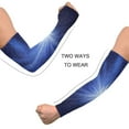 thumbnail image 4 of ALAZA Blue Shiny Fireworks UV Sun Protection Arm Sleeves UPF 50+ Compression Cooling Sleeve 1 Pair, 4 of 7