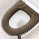 thumbnail image 5 of Adhesivo para la tapa de la tapa del asiento del váter de invierno | Anillo de asiento de inodoro de felpa suave de forro polar | Encaja en inodoros pequeños | Antideslizante, lavable, reutilizable, 5 of 6
