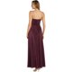 thumbnail image 2 of R & M Richards Womens Pleated Rhinestone Straps Gown Dress, darkred, Juniors, 3/4, 2 of 2
