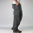 thumbnail image 4 of TXGREN Cargo Pants for Men Men's Work Pants Hiking Cargo Pants Six Pockets Outdoor Ripstop Multi Pockets Breathable Cotton Pants Size:29-44, 4 of 9