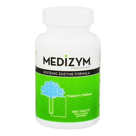 Naturally Vitamins Medizym Systemic Enzyme Formula Supplement Capsules, 100