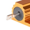 thumbnail image 4 of 25W 25 Ohm 5% Aluminum Housing Resistor Chassis Mounted Aluminum Case Wirewound Resistor Load Resistors Gold Tone 3 Pcs, 4 of 5